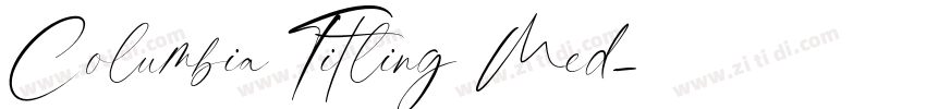 Columbia Titling Med字体转换